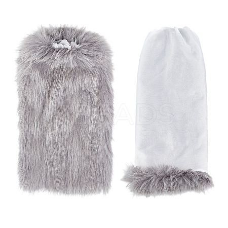 Polyester Imitation Fox Hair Boot Cover AJEW-WH0570-04C-1
