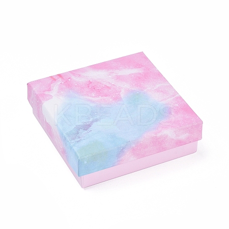 Cotton Filled Cardboard Gift Box Jewelry Set Boxes LS-CBOX-G018-E02-1