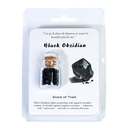 Natural Obsidian Wishing Bottle Display Decorations PW-WGEF7B7-34-1