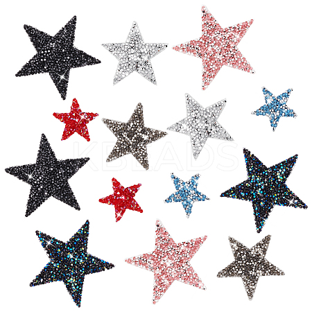 1 Set Glitter Hotfix Rhinestone DIY-FG0005-64-1
