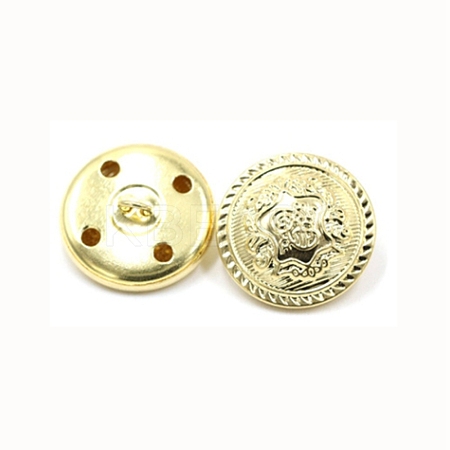 4-Hole Brass Buttons BUTT-WH0017-23E-03-1