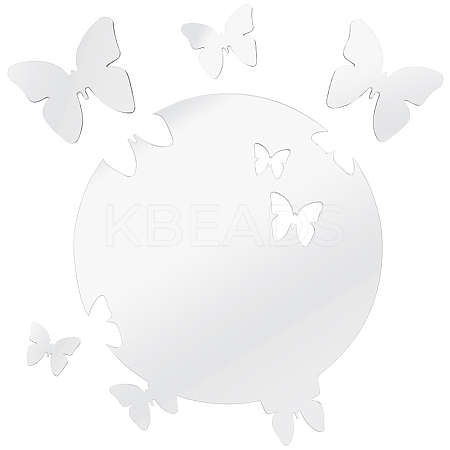 Acrylic Mirror Wall Stickers OACR-WH0032-05C-1