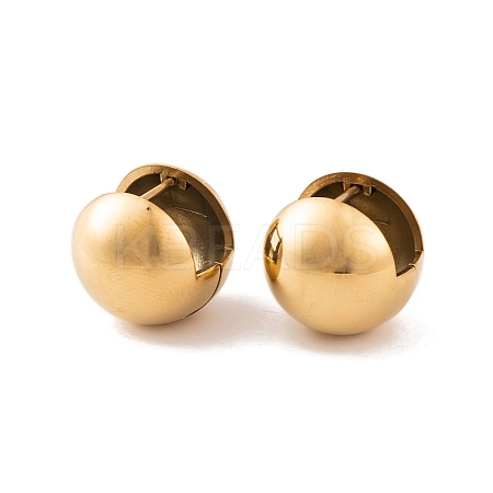 Round 304 Stainless Steel Hoop Earrings for Women EJEW-E311-06G-1