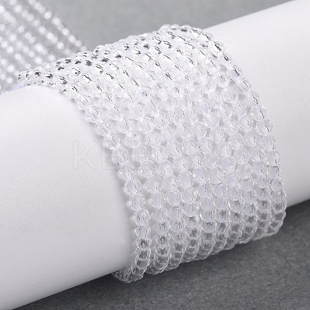 Transparent Glass Beads Strands LS-GLAA-H021-04-29-1