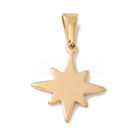 PVD Vacuum Plating 304 Stainless Steel Pendants STAS-G284-05G-1
