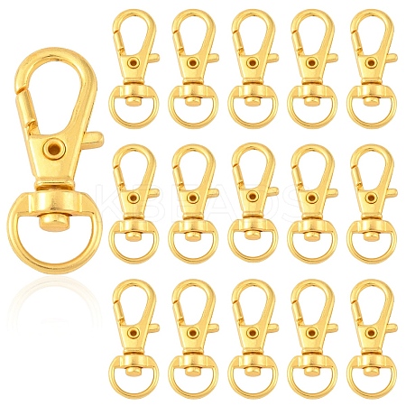20Pcs Alloy Swivel Lobster Claw Clasps IFIN-YW0003-85G-1