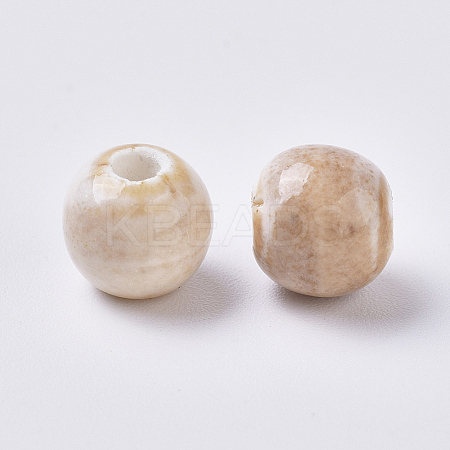 Handmade Porcelain Beads PORC-WH0002-05C-1