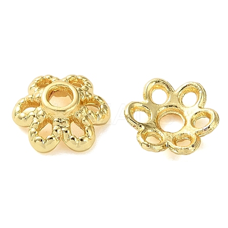 Brass Bead Caps KK-C260-11G-1