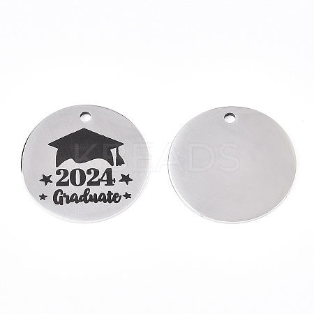 Non-Tarnish 201 Stainless Steel Pendants LS-STAS-T064-38P-25-1