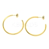 Ion Plating(IP) 304 Stainless Steel Ring Stud Earrings EJEW-K295-01A-G-1