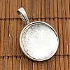 25mm Transparent Clear Domed Glass Cabochon Cover for Photo Pendant Making TIBEP-X0008-FF-2