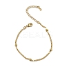 Rack Plating Brass Link Chain Bracelets for Women BJEW-G735-03G-4