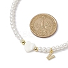 Brass Micro Pave Grade AAA Cubic Zirconia Letter Pendant Necklaces NJEW-JN04771-22-3