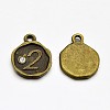 Antique Bronze Plated Alloy Rhinestone Charms LS-ALRI-J153-02-NF-1