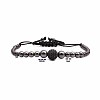 Synthetic Non-magnetic Hematite Braided Bead Bracelets KJ6464-3-1