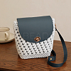 1 Bag Handmade PU Leather Crochet Shoulder Bag Accessories Kits DIY-CL0001-04A-7