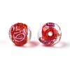 Handmade Foil Lampwork Beads LAMP-T021-33D-3