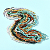 10 Strands 10 Styles Natural & Synthetic Mixed Gemstone Chip Beads Strands G-FS0005-89-7