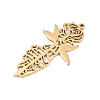 Hollow 304 Stainless Steel Pendants STAS-Z183-01G-2