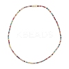 925 Sterling Silver Pave Colorful Cubic Zirconia Tennis Necklaces for Women NJEW-C096-01B-G01-4