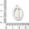 304 Stainless Steel & Rhinestone Pendants STAS-G371-09B-01P-3