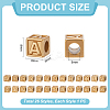 26Pcs 26 Styles 304 Stainless Steel Cube Beads STAS-UN0063-94-3