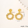 Vintage Exaggerated Metal Flower Heart Earrings for Party Wedding. BS9108-3-1