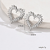 Non-Tarnish 304 Stainless Steel Stud Earrings HO9823-2-3