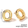 Brass Stud Earrings UV9543-15-1