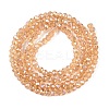 Electroplate Glass Beads Strands EGLA-A044-T1mm-B23-3