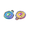 Ion Plating(IP) 304 Stainless Steel Pendants STAS-B032-14MC-3
