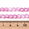 Anti-Tarnish Electroplate Bicone Glass Beads Strands EGLA-T021-6mm-16-03-4