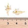 Brass Micro Pave Cubic Zirconia Pendants KK-P271-23G-3