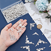 100Pcs 4 Styles Iron Filigree Joiners Sets IFIN-PH0002-18P-3