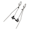 304 Stainless Steel Enamel Butterfly Tassel Hoop Earrings EJEW-G453-10P-4