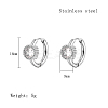 Cubic Zirconia Hoop Earrings VX9431-09-1