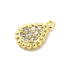Real 18K Gold Plated Rack Plating Brass Micro Pave Cubic Zirconia Pendants Charms KK-S396-03B-2