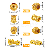 42Pcs 4 Styles Alloy Beads FIND-NB0001-91-2