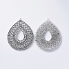 Tibetan Style Alloy Big Pendants TIBEP-A20395-AS-FF-2
