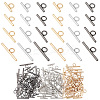 WADORN® 120Pcs 12 Styles Iron Toggle Clasps IFIN-WR0001-08-1