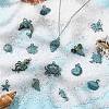 60Pcs 15 Style Ocean Theme Alloy Pendants FIND-CJ0001-58-6