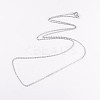 304 Stainless Steel Cable Chain Necklaces NJEW-JN01526-03-1