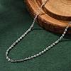 Brass Cable Chain Necklaces X-MAK-P011-01P-1