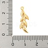 Brass Micro Pave Clear Cubic Zirconia Pendants KK-U015-13G-1-3