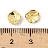 Brass Lotus Leaf Charms KK-V015-19G-3
