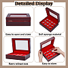 12-Slot Wood Championship Ring Display Cases CON-WH0123-25-3