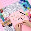 DIY Flat Round/Disc Handmade Polymer Clay Beaded Bracelets Jewelry Making Kits DIY-YW0012-94-3
