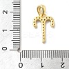 925 Sterling Silver Micro Pave Clear Cubic Zirconia Pendants STER-Z012-06G-07-3