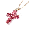 Sparkling Cross Pendant Necklace for Women X1-NJEW-TA00015-2