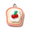 Opaque Resin Pendants RESI-G056-02B-1